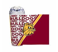 Rico Industries NCAA Minnesota-Duluth Bulldogs Standard Gobelet en acrylique de 710 ml avec couvercle à charnière, gobelet à double paroi sous licence officielle avec paille
