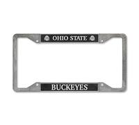 Rico Industries NCAA Ohio State Buckeyes Cadre de Plaque d'immatriculation en étain 30,5 x 15,2 cm