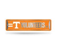 Rico Industries NCAA Panneau de rue en métal Tennessee Volunteers Décoration d'intérieur (10,2 x 38,1 cm) - Idéal pour la maison, le bureau, la chambre et la cave - Fabriqué