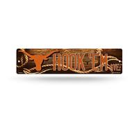 Rico Industries NCAA Texas Longhorns Plaque de rue en plastique Multicolore 40,6 x 10,2 cm