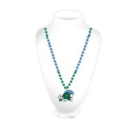 Rico Industries NCAA Tulane Collier de perles colorées avec médaillon moulé Vert 7,6 x 61 cm