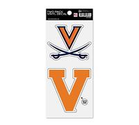 Rico Industries NCAA Virginia Cavaliers Primary Double Up Lot de 2 feuilles d'autocollants