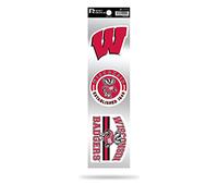 Rico Industries NCAA Wisconsin Badgers Autocollants rétro Spirit 3 pièces
