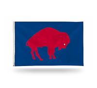 Rico Industries NFL Buffalo Bills Drapeau rétro 91 x 152 cm - Simple face - Intérieur ou extérieur - Décoration d'intérieur