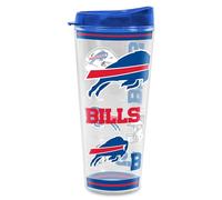 Rico Industries NFL Buffalo Bills Gobelet isotherme à double paroi Tritan Mayhem pour garder les boissons froides et chaudes, fabriqué aux États-Unis 650 ml