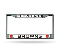 Rico Industries NFL Cleveland Browns Cadre de Plaque d'immatriculation Standard Chromé 15,2 x 31,1 cm