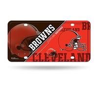 Rico Industries NFL Cleveland Browns Unisexe Cleveland Browns Metalcleveland Browns de Plaque d'immatriculation en métal de Plaque d'immatriculation, Team Couleur, Taille Unique