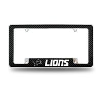 Rico Industries NFL Detroit Lions Cadre de Plaque d'immatriculation Automobile chromé pour Voiture/Camion/SUV Noir 30,5 x 15,2 cm