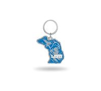 Rico Industries NFL Detroit Lions State Shape Porte-clés