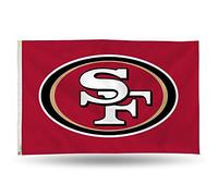 Rico Industries NFL Drapeau des 49ers de San Francisco avec œillets, simple face, 91 x 152 cm
