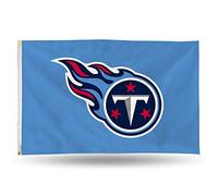 Rico Industries NFL Drapeau des Titans du Tennessee avec œillets, simple face, 91 x 152 cm