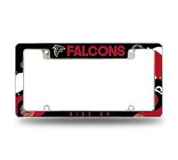 Rico Industries NFL Football Atlanta Falcons Wave Cadre de Plaque d'immatriculation chromé pour Voiture/Camion/SUV 30,5 x 15,2 cm