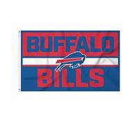 Rico Industries NFL Football Buffalo Bills Bold 90x152cm Bannière Drapeau Unilatéral - Intérieur ou Extérieur - Décoration de la Maison