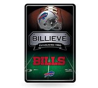 Rico Industries NFL Football Buffalo Bills Panneau en métal Décoration d'intérieur 27,9 x 43,2 cm
