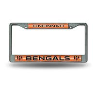 Rico Industries NFL Football Classic 30,5 x 15,2 cm Argent Bling Chrome Accessoire Voiture pour Voiture/Camion/SUV