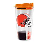 Rico Industries NFL Football Cleveland Browns Gobelet isotherme à double paroi en Tritan pour garder les boissons froides et chaudes, fabriqué aux États-Unis 473 ml