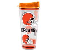 Rico Industries NFL Football Cleveland Browns Mayhem Gobelet en Tritan à double paroi 591 ml