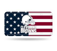 Rico Industries NFL Football Cleveland Browns USA Étiquette de voiture en métal 15,2 x 30,5 cm - Idéal pour camion/voiture/SUV