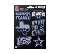 Rico Industries NFL Football Dallas Cowboys Lot de 6 autocollants