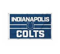 Rico Industries NFL Football Indianapolis Colts Bold 3' x 5' Banner Flag Single Sided - Indoor or Outdoor - Home Décor