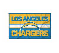 Rico Industries NFL Football Los Angeles Chargers Bold Bannière Drapeau simple face 91 x 152 cm Intérieur ou extérieur Décoration d'intérieur