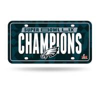 Rico Industries NFL Football Philadelphia Eagles 2025 Super Bowl LIX Champions Étiquette en métal