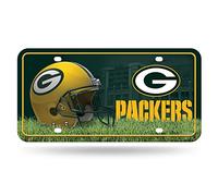 Rico Industries NFL Green Bay Packers Primary Étiquette de Voiture en métal 21,6 x 27,9 cm - Idéal pour Camion/Voiture/SUV