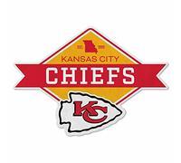 Rico Industries NFL Kansas City Chiefs Fanions en forme de diamant - Décoration de maison et de salon - Feutre doux EZ à accrocher 20,5 x 18