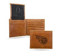 Rico Industries NFL Laser Engraved Billfold Wallet Marron, Mixte, LEBIL0301BR, Marron, 5.75 x 7-inches