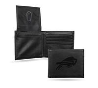 Rico Industries NFL Laser Engraved Billfold Wallet Noir, Mixte, LEBIL3501BK, Noir, 5.75 x 7-inches
