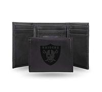 Rico Industries NFL Laser Engraved Tri-Fold Wallet Noir, Noir (Noir) - LETRI1701BK