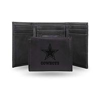 Rico Industries NFL Laser Engraved Tri-Fold Wallet Noir, Noir (Noir) - LETRI1801BK