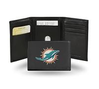 Rico Industries NFL Miami Dolphins Portefeuille en Cuir brodé à Trois Volets