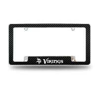 Rico Industries NFL Minnesota Vikings Cadre de Plaque d'immatriculation Automobile chromé pour Voiture/Camion/SUV Noir 30,5 x 15,2 cm