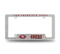 Rico Industries NFL San Francisco 49ers Cadre de Plaque d'immatriculation pour Voiture, Camion, SUV plaqué Chrome 3,5 x 1,2 m