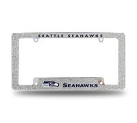 Rico Industries NFL Seattle Seahawks Cadre de Plaque d'immatriculation plaqué Chrome pour Voiture, Camion, SUV 3,5 x 1,2 m