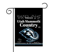 Rico Industries NHL Hockey Utah Mammouth Standard 33 x 45,7 cm Drapeau de jardin double face