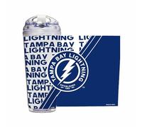 Rico Industries NHL Tampa Bay Lightning Gobelet en acrylique avec couvercle à charnière, gobelet à double paroi sous licence officielle avec paille 710 ml