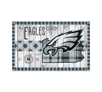 Rico Industries Panneau en bois NFL Football Philadelphia Eagles This is Eagles Country 28 x 48,3 cm
