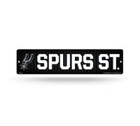 Rico Industries Plaque de rue en plastique NBA San Antonio Spurs 40,6 cm