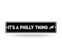 Rico Industries Plaque de rue en plastique NFL Philadelphia Eagles It's A Philly Thing 10,2 x 40,6 cm