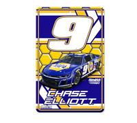 Rico Industries Plaque décorative en métal NASCAR Racing Chase Elliott n°9 27,9 x 43,2 cm