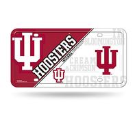 Rico Industries Plaque d'immatriculation en métal NCAA Indiana Hoosiers 15,2 x 29,2 cm