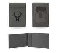 Rico Industries Portefeuille de poche avant gravé au laser, gris, taille unique