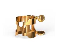 Rico Ligature H et couvre-bec, saxophone baryton, plaqué or (s'adapte aux embouchures Graftonite)
