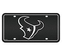 Rico MTG0601CF Texans - Design Fibre de Carbone - Étiquette Automatique en métal