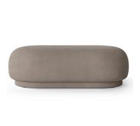 Ferm Living Ottomane Rico Brossé gris chaud
