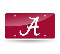 Rico Plaque d'immatriculation NCAA découpée au Laser, Mixte, LZC150102, Alabama Crimson Tide, 12" x 6"