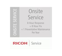 RICOH 5 Ans Service sur Site - Réponse 8 heures + fix de 8 heures +1 Visite Préventives
