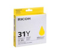 Ricoh GC 31Y - Jaune - originale - cartouche d'encre - pour Ricoh Aficio GX e3300N, Aficio GX e3350N; IPSiO GX e3300